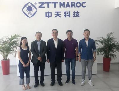 全國(guó)政協(xié)常委林毅夫視察中天摩洛哥工廠，擘畫(huà)中非通信建設(shè)合作新藍(lán)圖